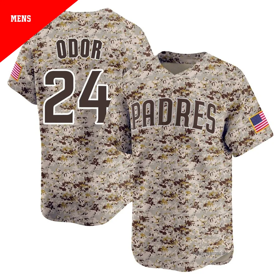 Men's San Diego Padres ＃24 Rougned Odor Camo Limited 2nd Alternate Jersey