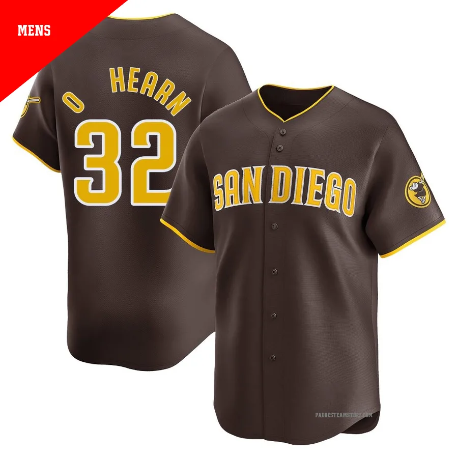 Men's San Diego Padres ＃32 Ryan O'Hearn Brown Limited Away Jersey