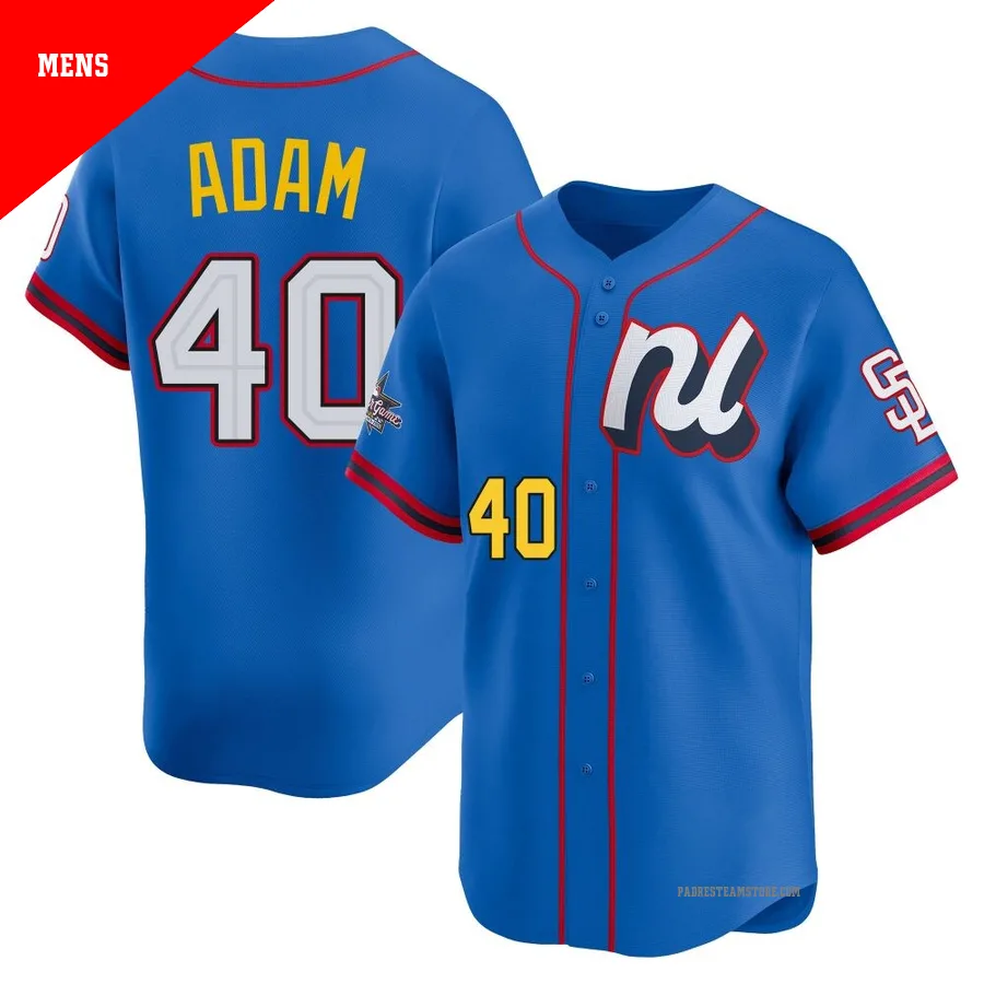 Men's San Diego Padres ＃40 Jason Adam Blue Limited National League 2025 All-Star Edition Jersey