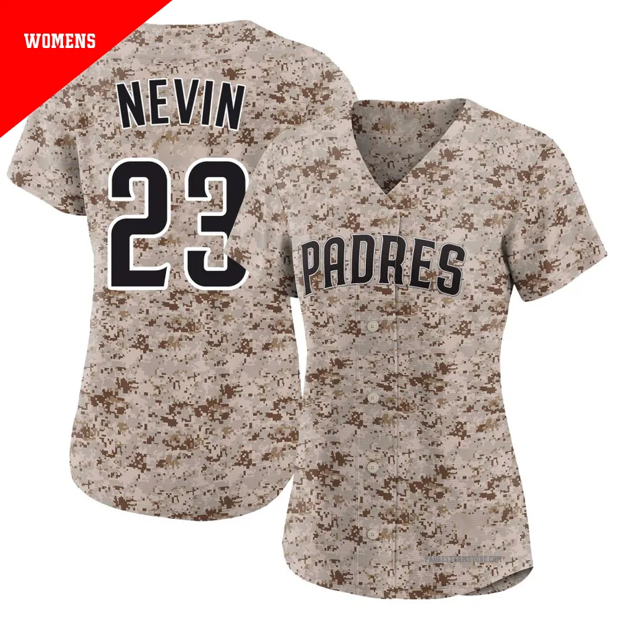 Women's San Diego Padres ＃23 Phil Nevin Camo Limited 2nd Alternate Jersey