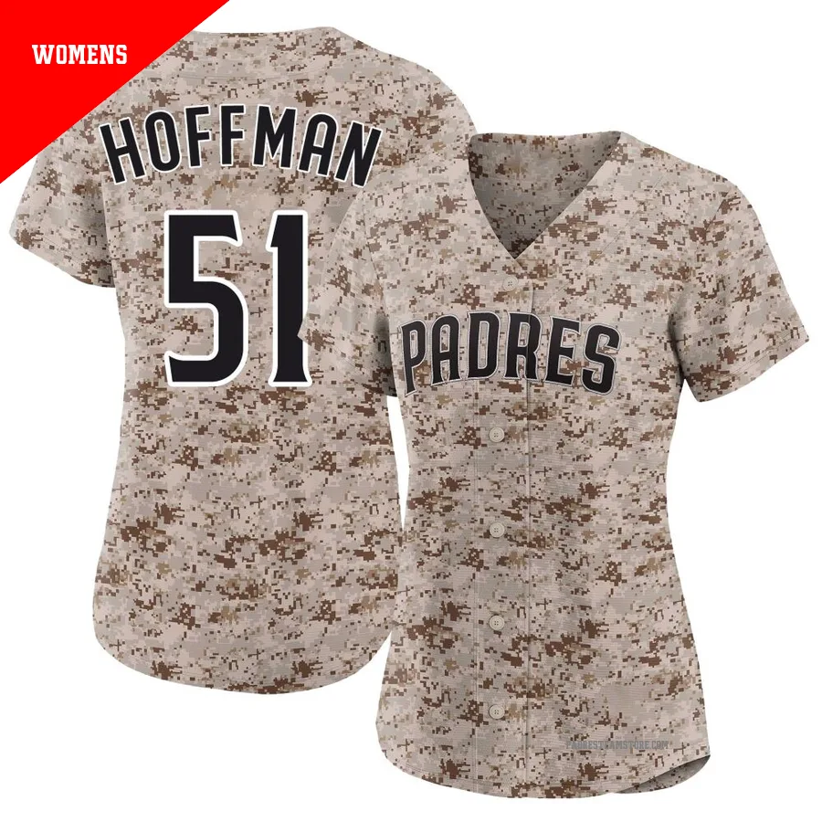 Women's San Diego Padres ＃51 Trevor Hoffman Camo Limited 2nd Alternate Jersey