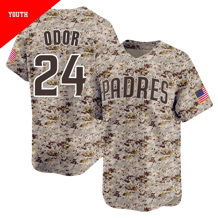 Youth San Diego Padres ＃24 Rougned Odor Camo Limited 2nd Alternate Jersey