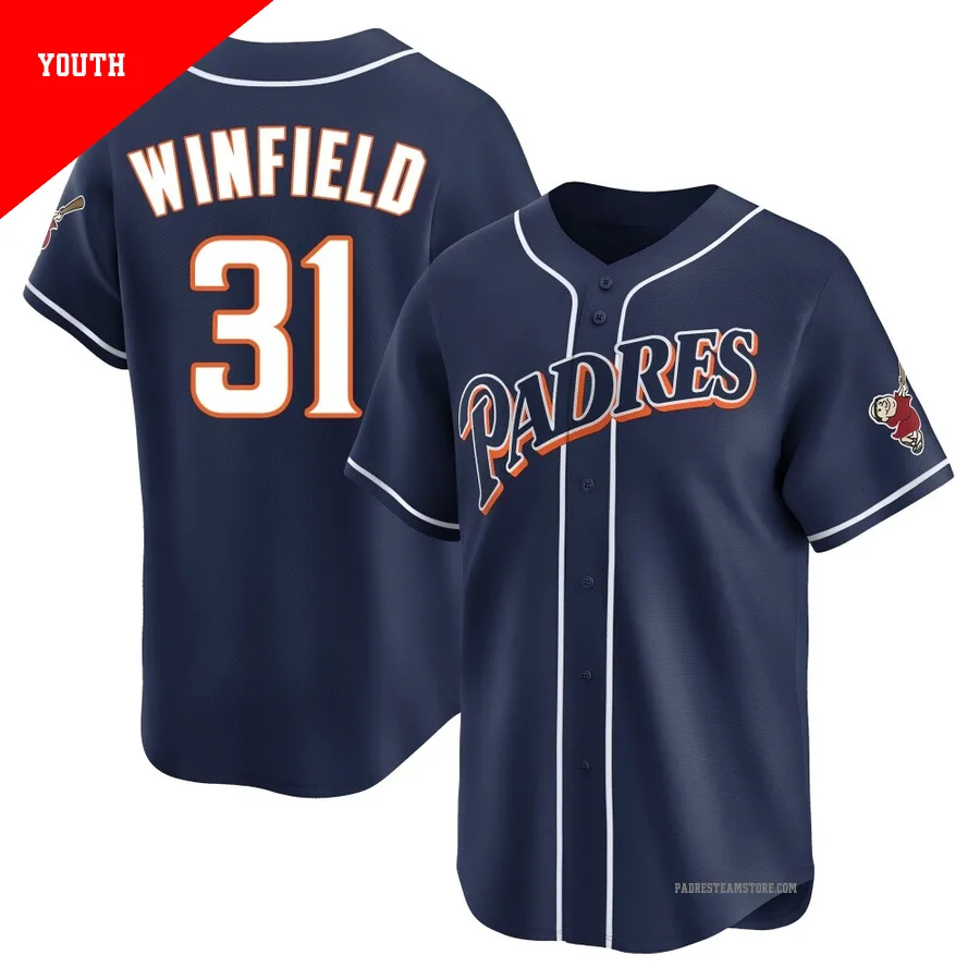 Youth San Diego Padres ＃31 Dave Winfield Navy Limited Cooperstown Collection Jersey