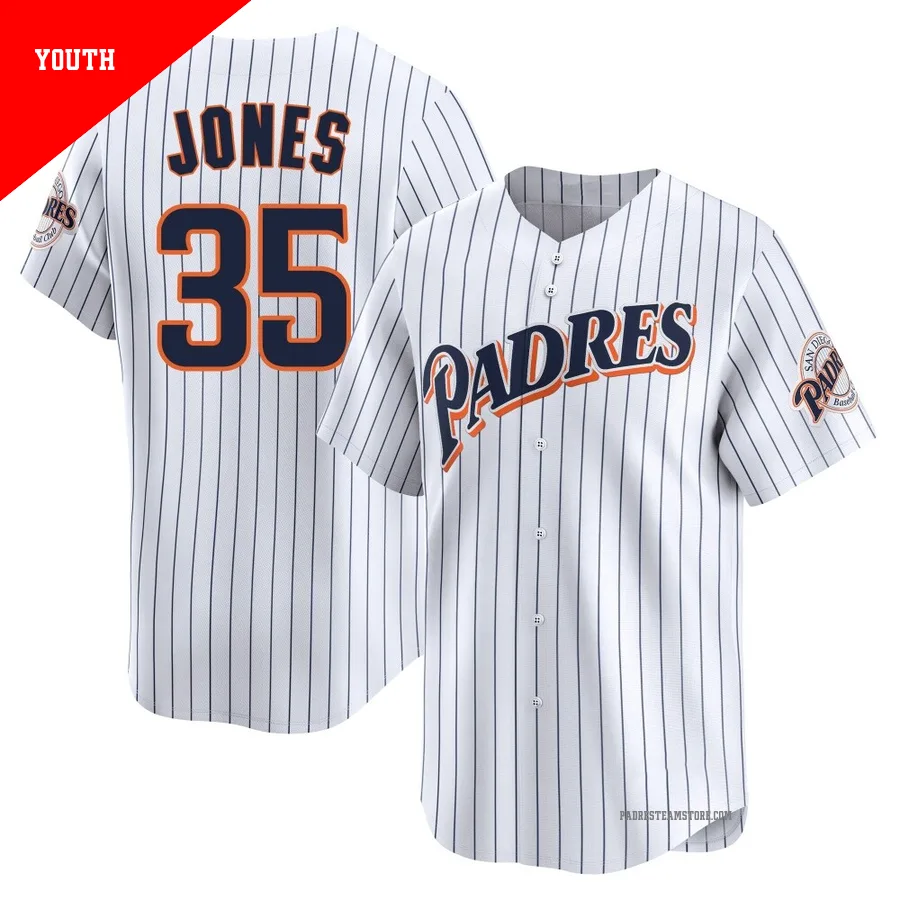 Youth San Diego Padres ＃35 Randy Jones White Limited Cooperstown Collection Jersey